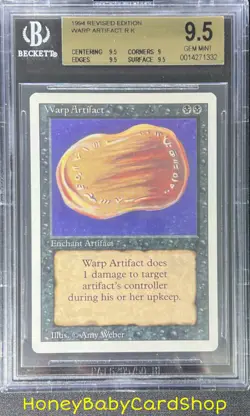 MTG 3rd Edition Revised 1994 Warp Artifact BGS 9.5 GEM MINT Old School 93/94 - Image 1