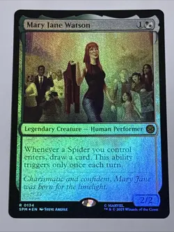 MTG Universes Beyond: Spider-man Mary Jane Watson Foil 0134 NM Rare - Image 1