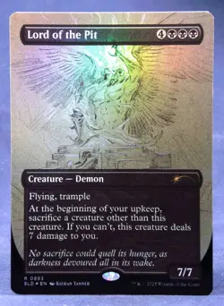 FOIL - Lord Of The Pit - MTG - Sketch Secret Lair Artist Kieran Yanner Bonus - Image 1