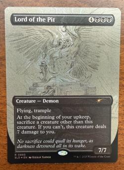 FOIL - Lord Of The Pit - MTG - Sketch Secret Lair Artist Kieran Yanner Bonus - Image 2