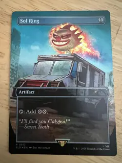 MTG Secret Lair PlayStation Twisted Metal Sol Ring Rainbow Foil Edition - Image 1