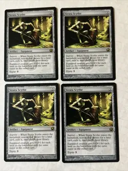 Strata Scythe X4 Scars Of Mirrodin Ex+ /NM Cond See Pic Front Back - Image 1
