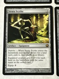 Strata Scythe X4 Scars Of Mirrodin Ex+ /NM Cond See Pic Front Back - Image 3