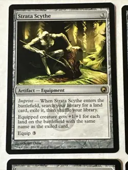 Strata Scythe X4 Scars Of Mirrodin Ex+ /NM Cond See Pic Front Back - Image 5