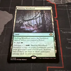 MTG FOIL Shifting Woodland - Modern Horizons 3 #228 Magic the Gathering - Image 2