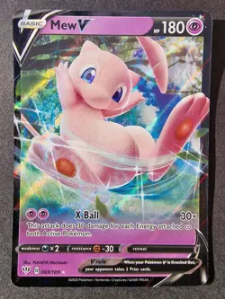 Pokemon TCG: Mew V 069/189 - SWSH Darkness Ablaze Ultra Rare - English - Image 1