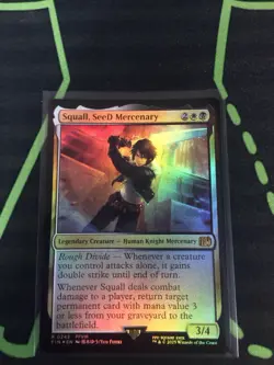 MTG Magic The Gathering Squall, SeeD Mercenary Foil FIN Final Fantasy Commander - Image 1