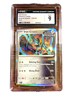 Iron Crown Holo Rare #132 - CGC MINT 9 - 2024 SV Surging Sparks - Pokemon TCG - Image 4