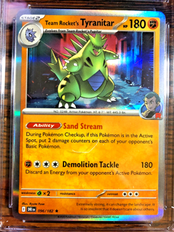 Team Rocket's Tyranitar Holo Rare #096 - CGC MINT 9 - Destined Rivals - Pokemon - Image 2