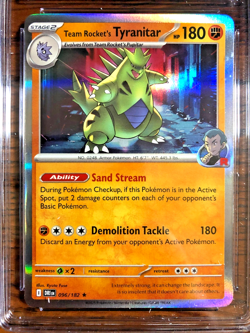 Team Rocket's Tyranitar Holo Rare #096 - CGC MINT 9 - Destined Rivals - Pokemon - Image 5