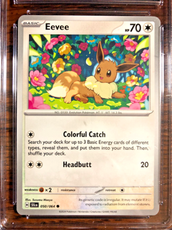 Eevee Regular Common #050 - CGC GEM MINT 10 - 2024 Shrouded Fable - Pokemon TCG - Image 2