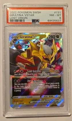 2022 POKEMON SWSH GIRATINA VSTAR LOST ORIGIN #131 PSA 8 - Image 1