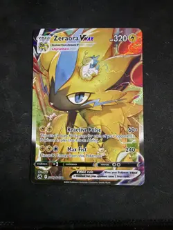Pokemon Zeraora VMAX GG42/GG70 SWSH Crown Zenith Alt Art Holo NM - Image 1