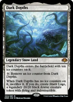 1x Dark Depths - Foil NM-Mint, English Dominaria Remastered MTG Magic - Image 1