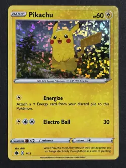 Pokemon TCG Pikachu McDonald's Promos 2022 7/15 Holo Holo Rare - Image 1