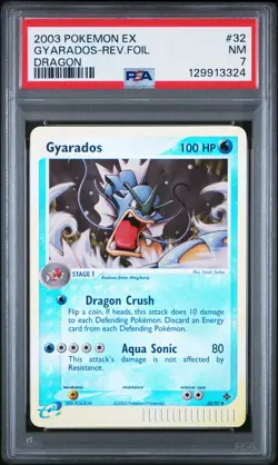 Gyarados Reverse Holo #32/97 Pokemon EX Dragon PSA 7 - Image 1