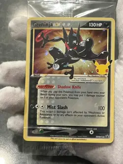 Pokemon TCG Greninja Gold Star SWSH144 Holo Black Star Promo Holo Sealed - Image 3
