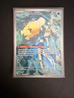 Pokemon TCG Misty's Psyduck Destined Rivals 193/182 Illustration Rare NM EN - Image 1