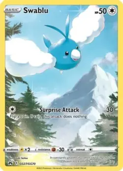 Swablu - GG27/GG70 - Holo Rare NM, English Pokemon Crown Zenith - Image 1