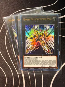 x3 Number F0: Utopic Future Zexal (ULTRA RARE) DUAD-EN042 (NM) Yu-Gi-Oh! BUNDLE - Image 1