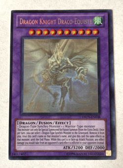 Dragon Knight Draco-Equiste Ghost Rare 2010 Yu-Gi-Oh! Duelist Revolution #EN038 - Image 1
