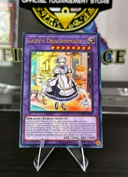 Yu-Gi-Oh! Lady's Dragonmaid Ultra Rare BLMM-EN049 Ultra Emblazoned - Image 1