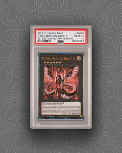 2025 YU-GI-OH! RA04-EN068 CYBER DRAGON INFINITY 1ST-ED ULTIMATE RARE PSA 10 - Image 1