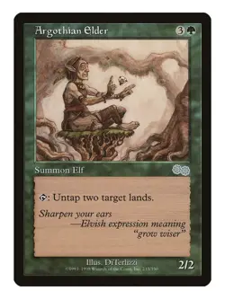 Argothian Elder MTG Urza's Saga Uncommon LP Lightly Played Single Card - Image 1