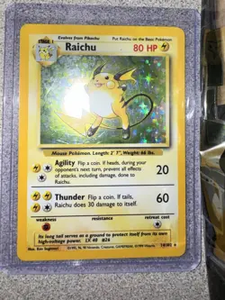 Pokemon TCG Raichu Holo Rare Card Base Set, 14/102 - Image 1