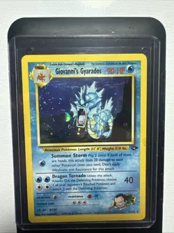Pokemon Card - Giovanni's Gyarados 5/132 Gym Challenge Holo Rare - Image 1