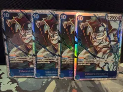 One Piece TCG OP13-042 Edward. Newgate SR X4 Playset Card Game CCG English - Image 1