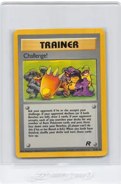Challenge! 74/82 - Team Rocket - Vintage WOTC Pokemon Card - UNLIMITED - NM - Image 1