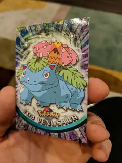 Topps Series 1 1999 TV Animation Ed VENUSAUR #03 Pokemon Character Card - Image 2