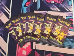 2023 Pokemon TCG Trick or Trade BOOster Bundle Lot 7x Mini Packs Halloween Card - Image 1