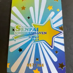 WES - Senpai Goddess Haven #5 - SEXR Serial Number Card #067/166! Goddess Story - Image 1