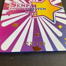 WES - Senpai Goddess Haven #5 - ETR Serial Number Card #112/199! Goddess Story - Image 2