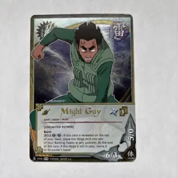 Might Guy Unlimited Power Foil Rare Card Naruto ccg tcg - Image 1