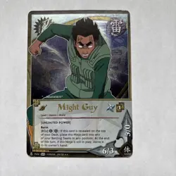 Might Guy Unlimited Power Foil Rare Card Naruto ccg tcg - Image 2