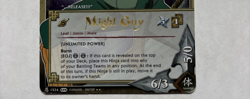 Might Guy Unlimited Power Foil Rare Card Naruto ccg tcg - Image 3