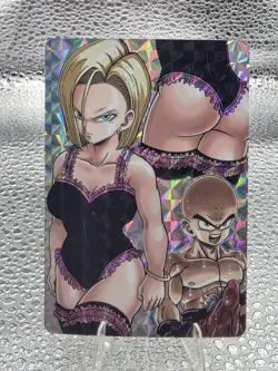 Android 18 Doujin Dragon Ball Z Goddess Story Waifu Hentai Anime Manga Card - Image 1