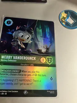 Disney LORCANA Webby Vanderquack - Mystery Enthusiast (Epic) 211/204 - Image 1