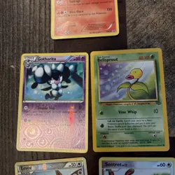 Pokemon Card Lot X5 Vintage See Pics Reverse Regular And Holo - Image 5