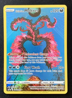 Galarian Moltres SWSH284 Black Star Promo Ultra Rare Holo Pokemon TCG Card NM - Image 1