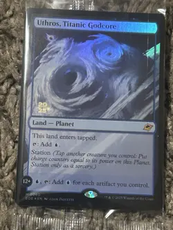 Uthros, Titanic Godcore Magic The Gathering Edge of Eternities sealed promo - Image 1