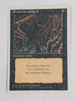 MTG Evil Presence (Spanish 4th Edition (WB)/Black/U) - BGM - Image 1