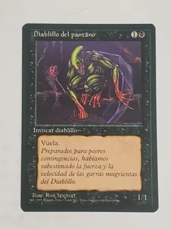 MTG Bog Imp (Spanish 4th Edition (BB)/Black/C) - BGM - Image 1