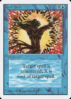 MTG Spell Blast Unlimited Edition Common NM - Image 1