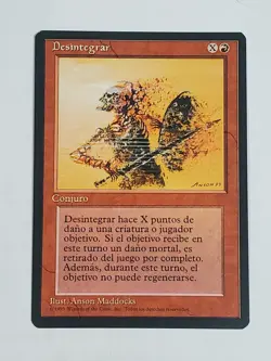 MTG Disintegrate (Spanish 4th Edition (BB)/Red/C) - BGM - Image 1