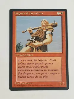 MTG Hill Giant (Spanish 4th Edition (BB)/Red/C) - BGM - Image 1