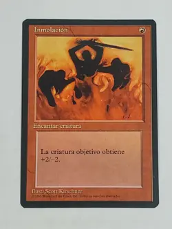 MTG Immolation (Spanish 4th Edition (BB)/Red/C) - BGM - Image 1